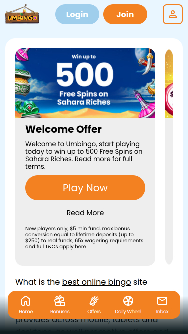 Umbingo Mobile Promotions
