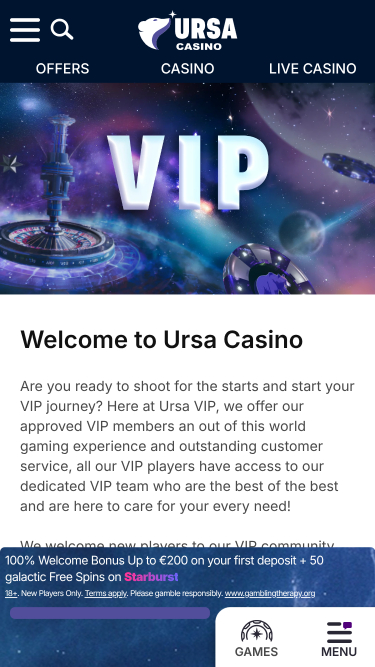 Ursa Casino VIP Program