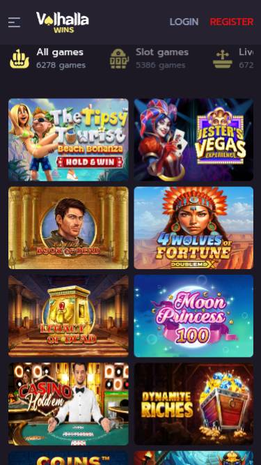 ValhallaWins Casino Mobile Games