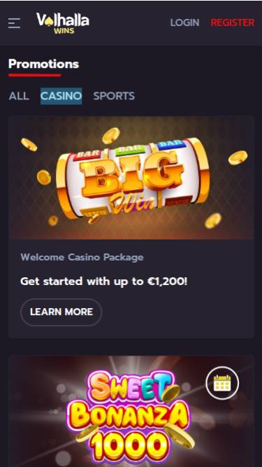 ValhallaWins Casino Mobile Promotions