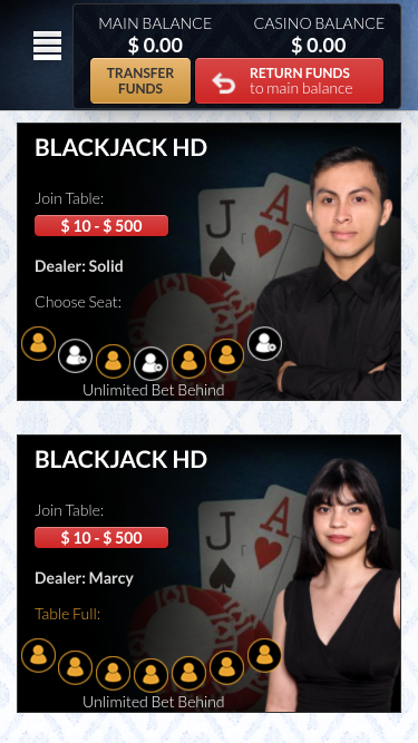 Vegas Casino Online Mobile Live Dealer