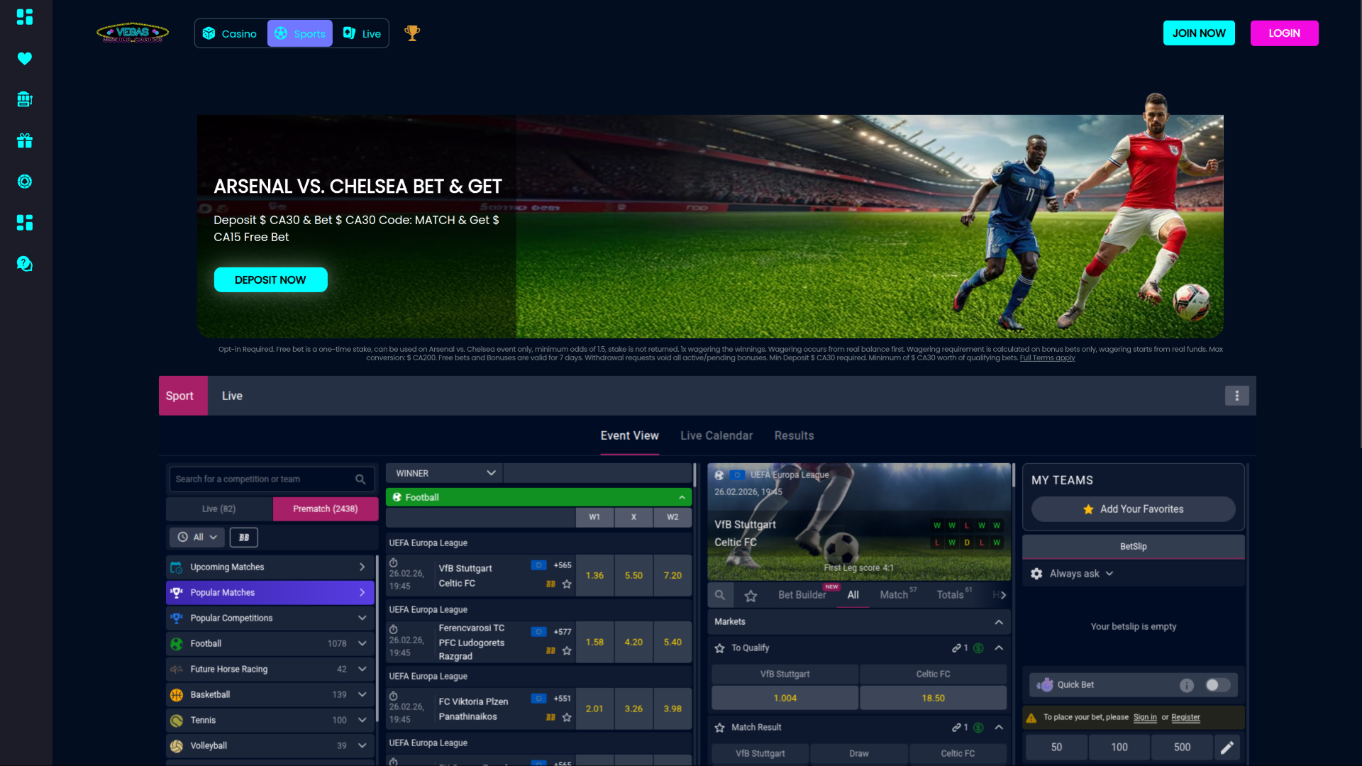 Vegas Mobile Casino Desktop Sports
