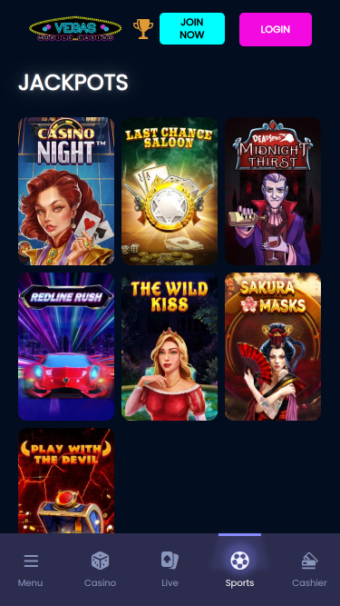 Vegas Mobile Casino Mobile Jackpot