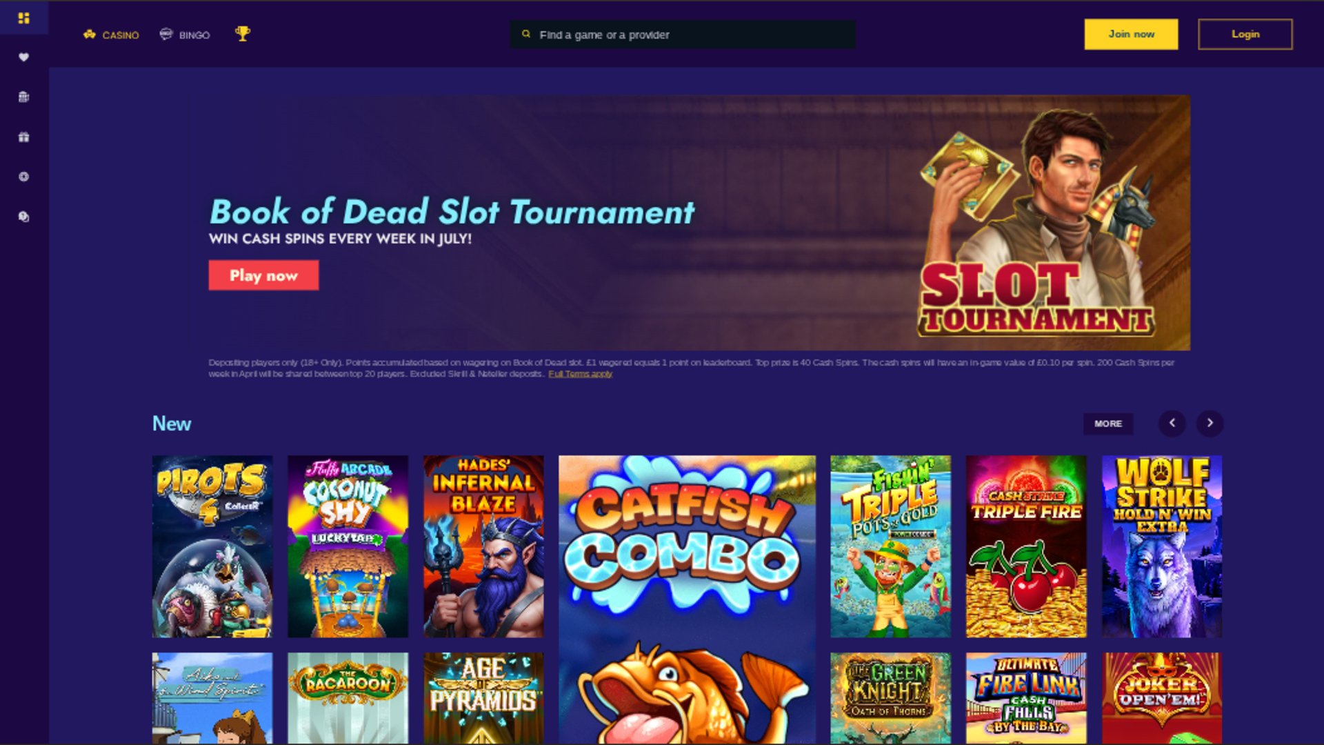 Vegas Paradise Casino Desktop Homepage