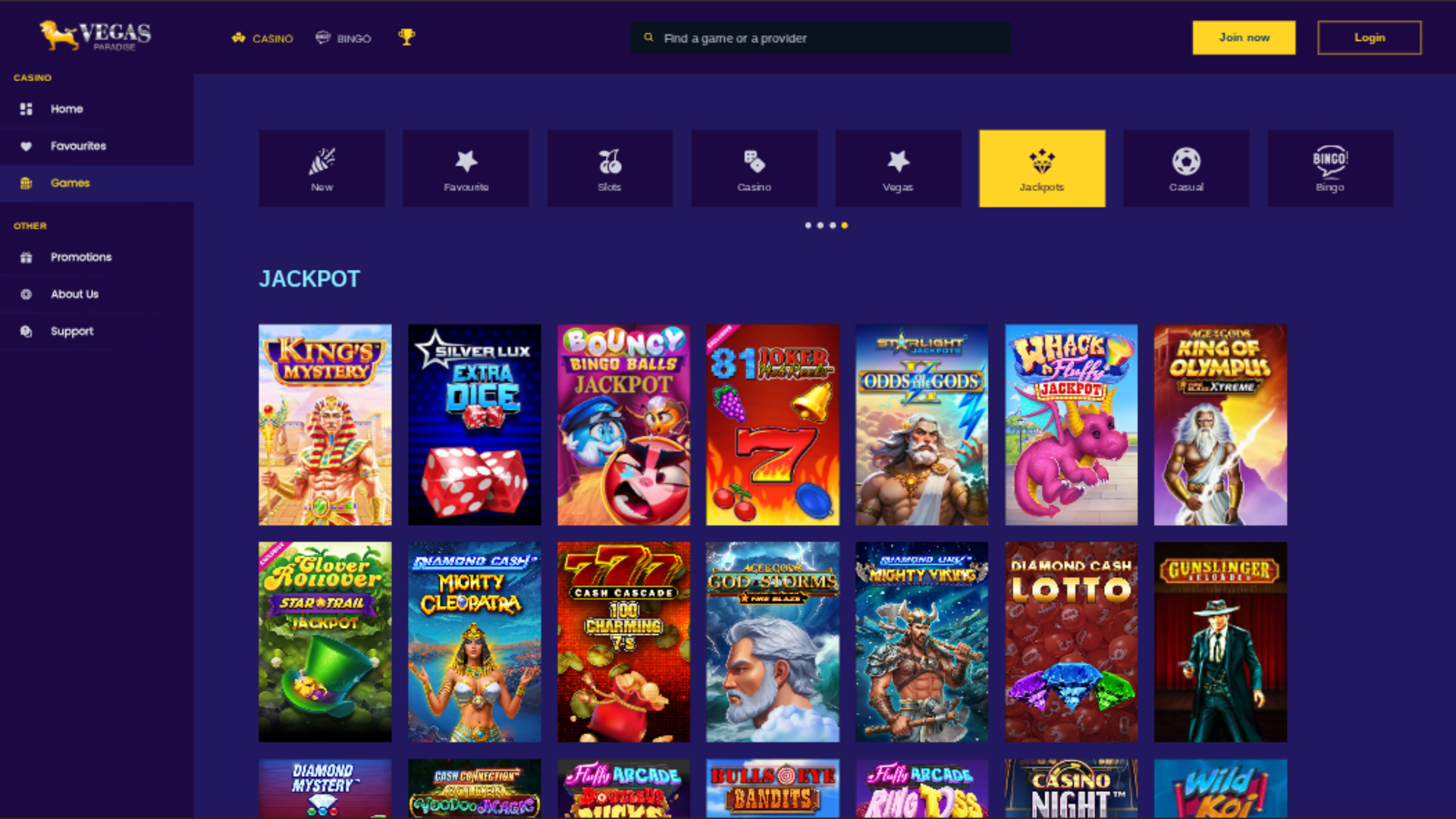 Vegas Paradise Casino Desktop Jackpot