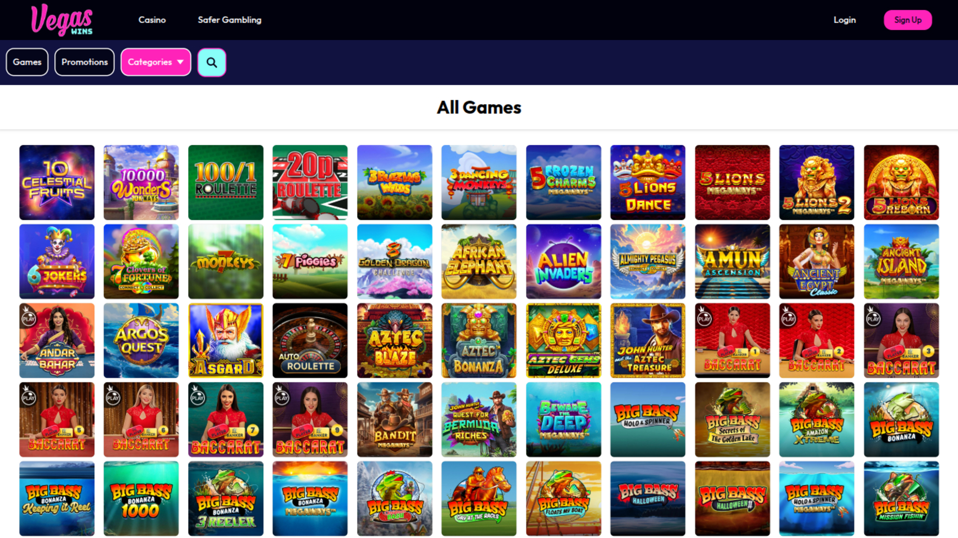 Vegas Wins Casino Desktop Games