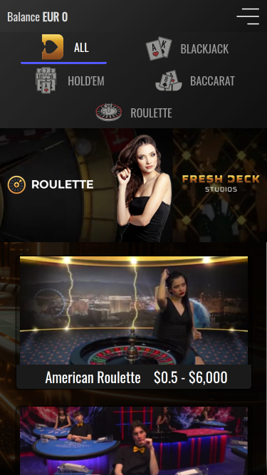 Vegas2Web Casino Mobile Live Dealer