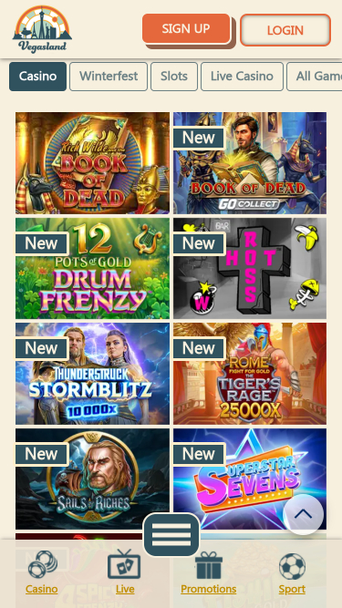 VegasLand Casino Mobile Games