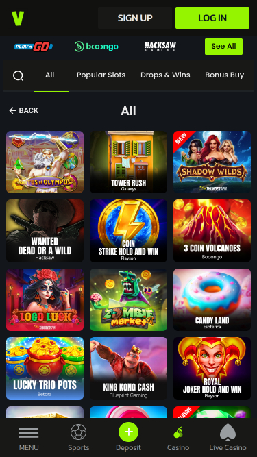 Velobet Mobile Games