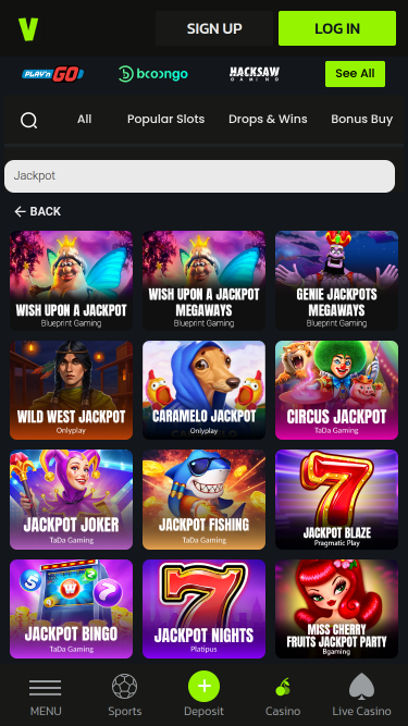 Velobet Mobile Jackpot