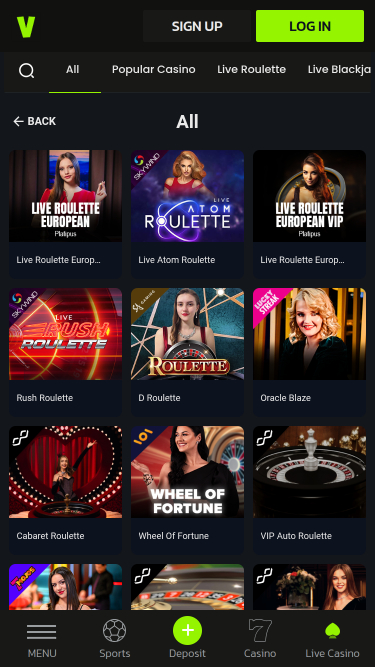 Velobet Mobile Live Dealer