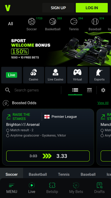 Velobet Mobile Sports