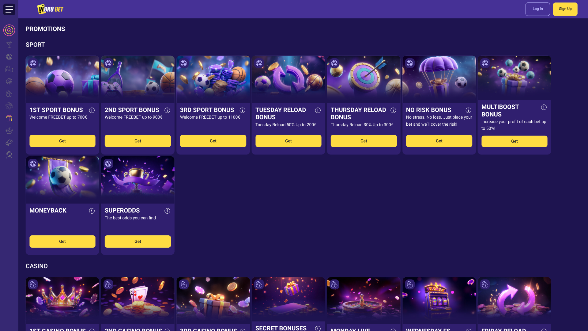 VibroBet Casino Promotions