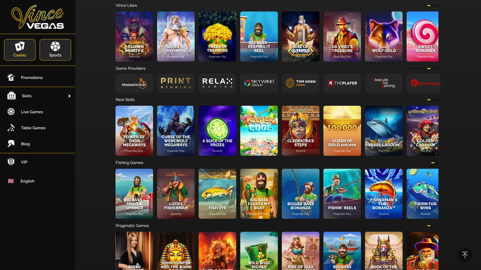 Vince Vegas Casino Desktop Game Developers