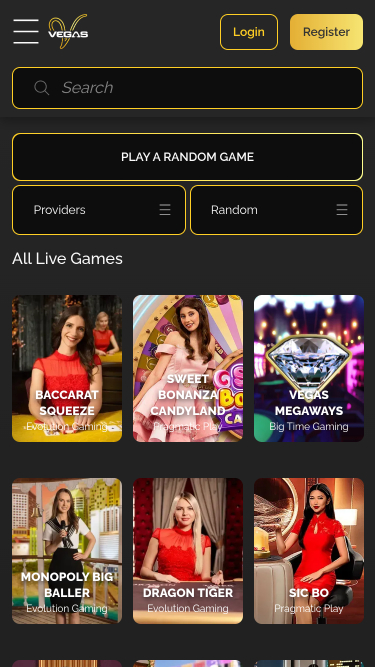 Vince Vegas Casino Mobile Live Dealer