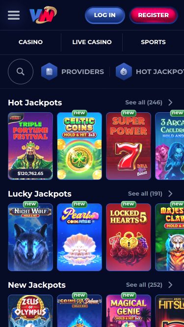 ViperWin Casino Mobile Jackpot