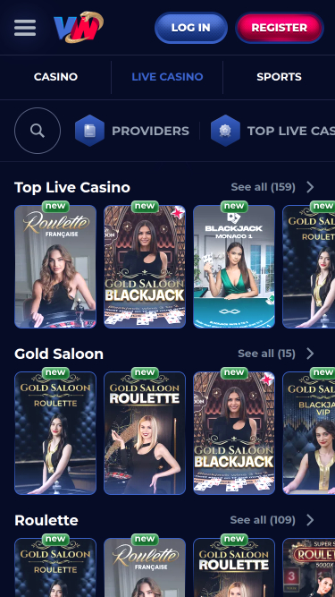 ViperWin Casino Mobile Live Dealer
