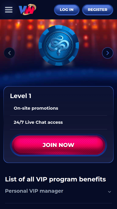 ViperWin Casino Mobile VIP