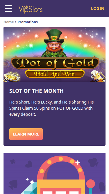 VipSlots Casino Mobile Promotions