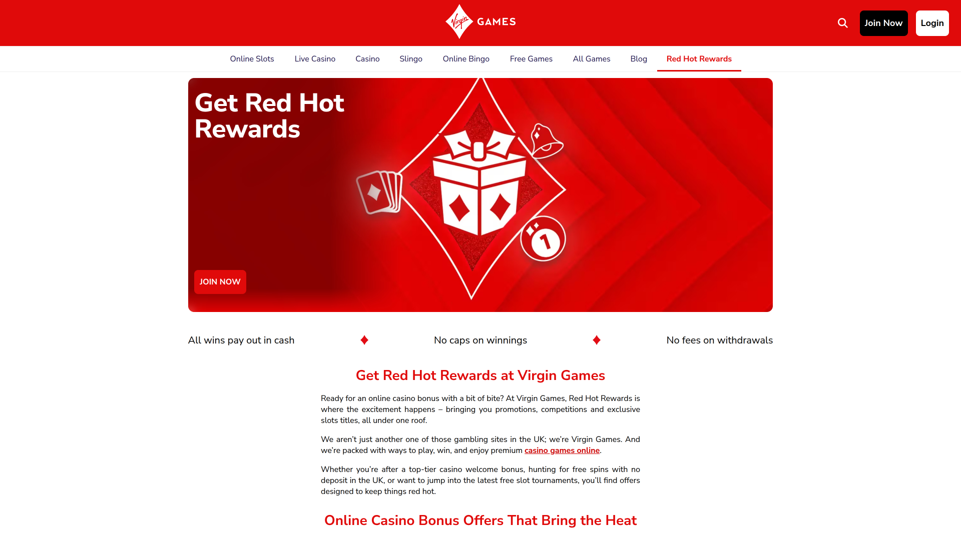Virgin Games Desktop Promotions