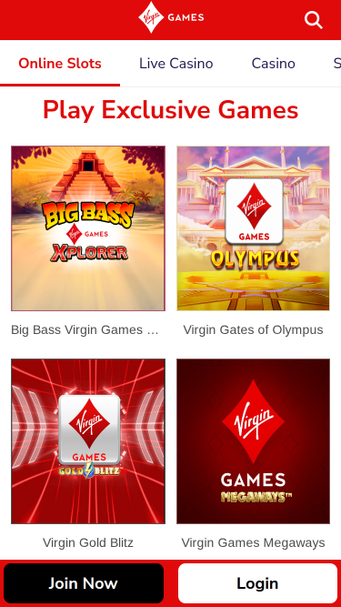Virgin Games Mobile Games