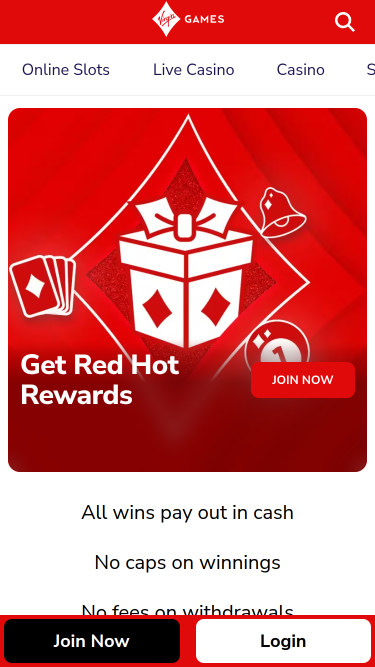 Virgin Games Mobile Promotions