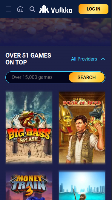 Vulkka Casino Mobile Games