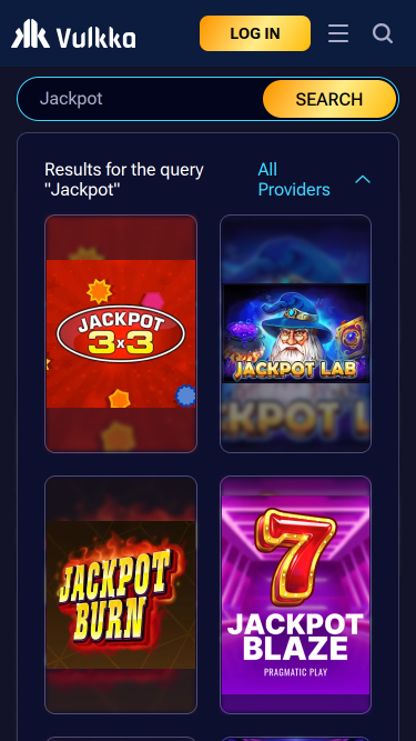 Vulkka Casino Mobile Jackpot