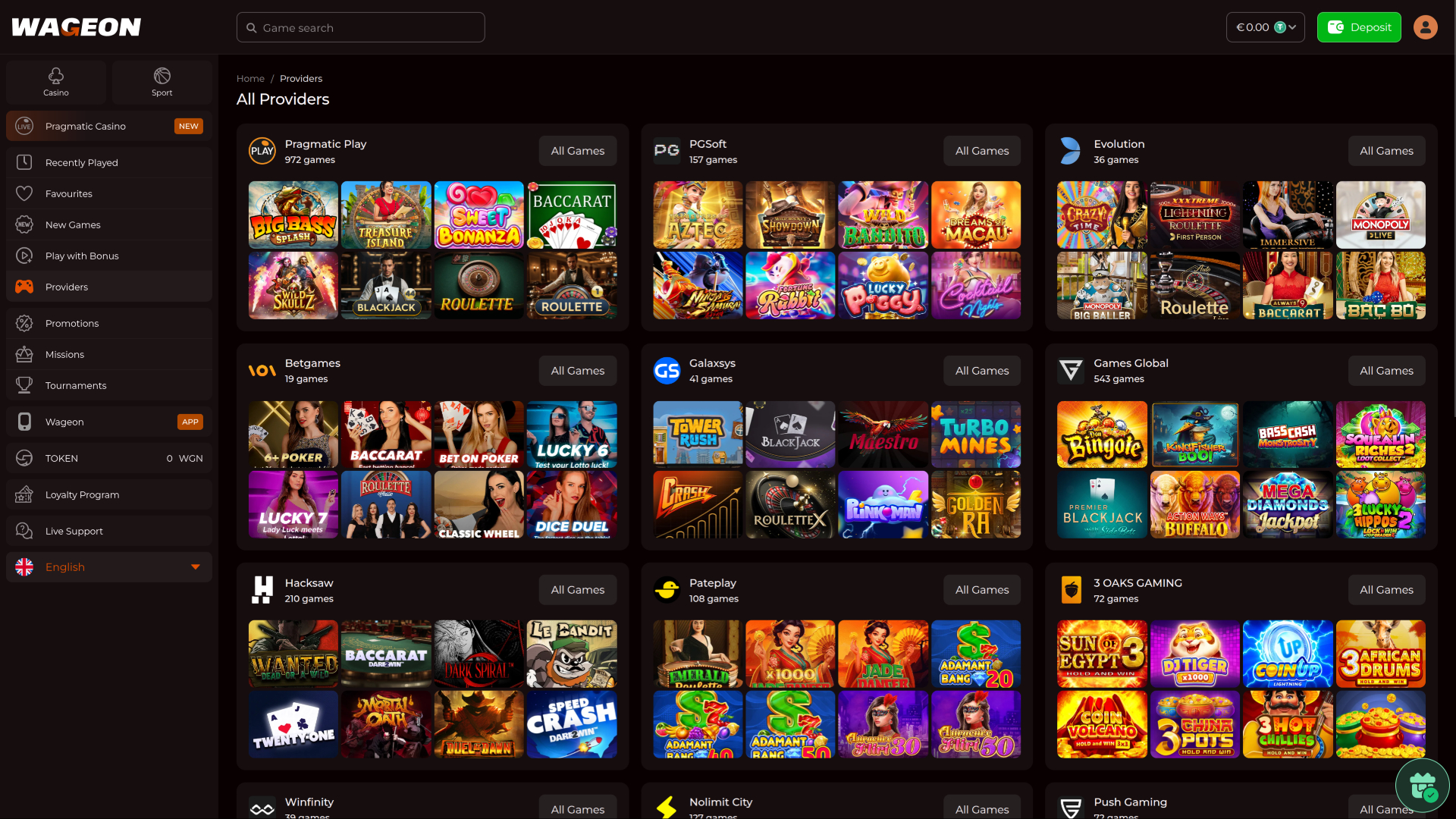 Wageon Casino Desktop Game Developers