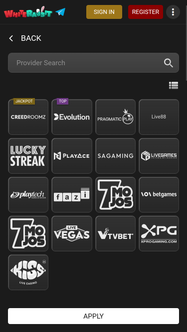 White Rabbit Game Developers Mobile