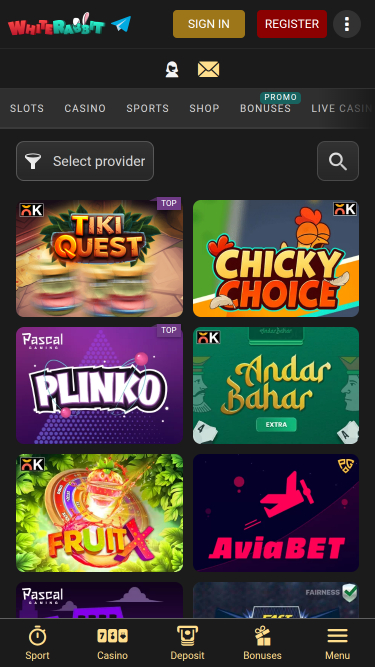 White Rabbit Games Mobile