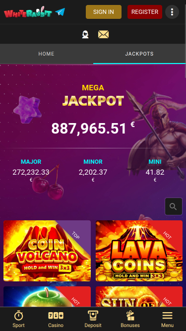 White Rabbit Jackpot Mobile