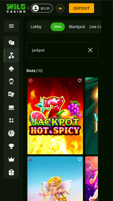 Wild Casino Mobile Jackpot