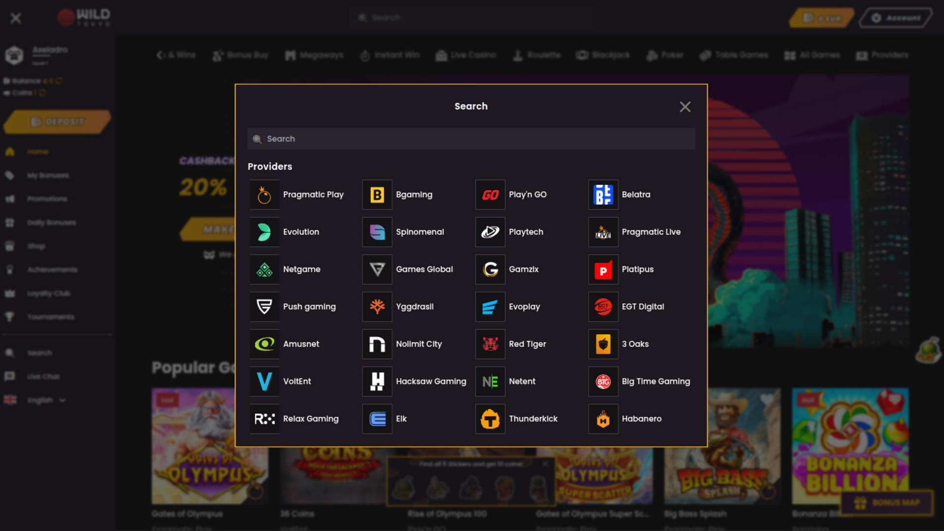 Wild Tokyo Casino Desktop Game Developers