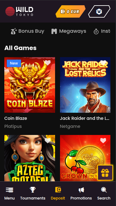 Wild Tokyo Casino Mobile Games