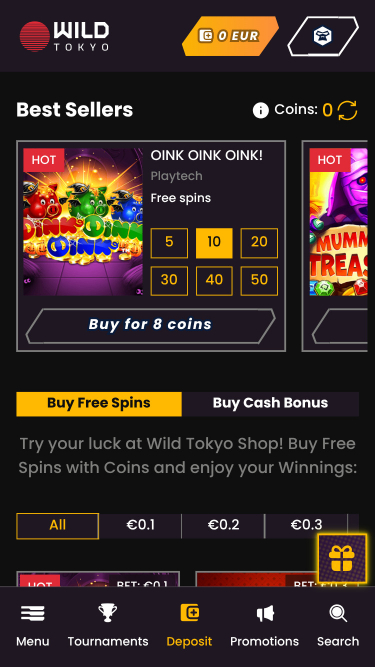 Wild Tokyo Casino Mobile Shop