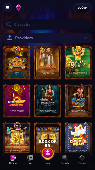 Wildzy Casino Mobile Games