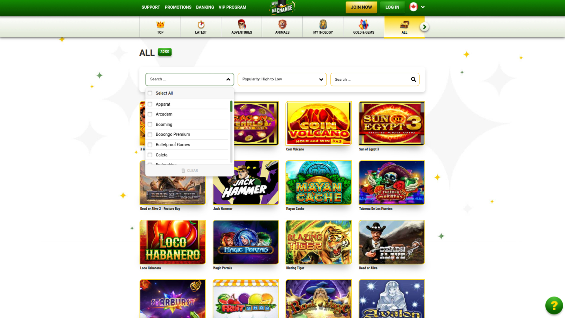 Win Machance Casino Desktop Game Developers