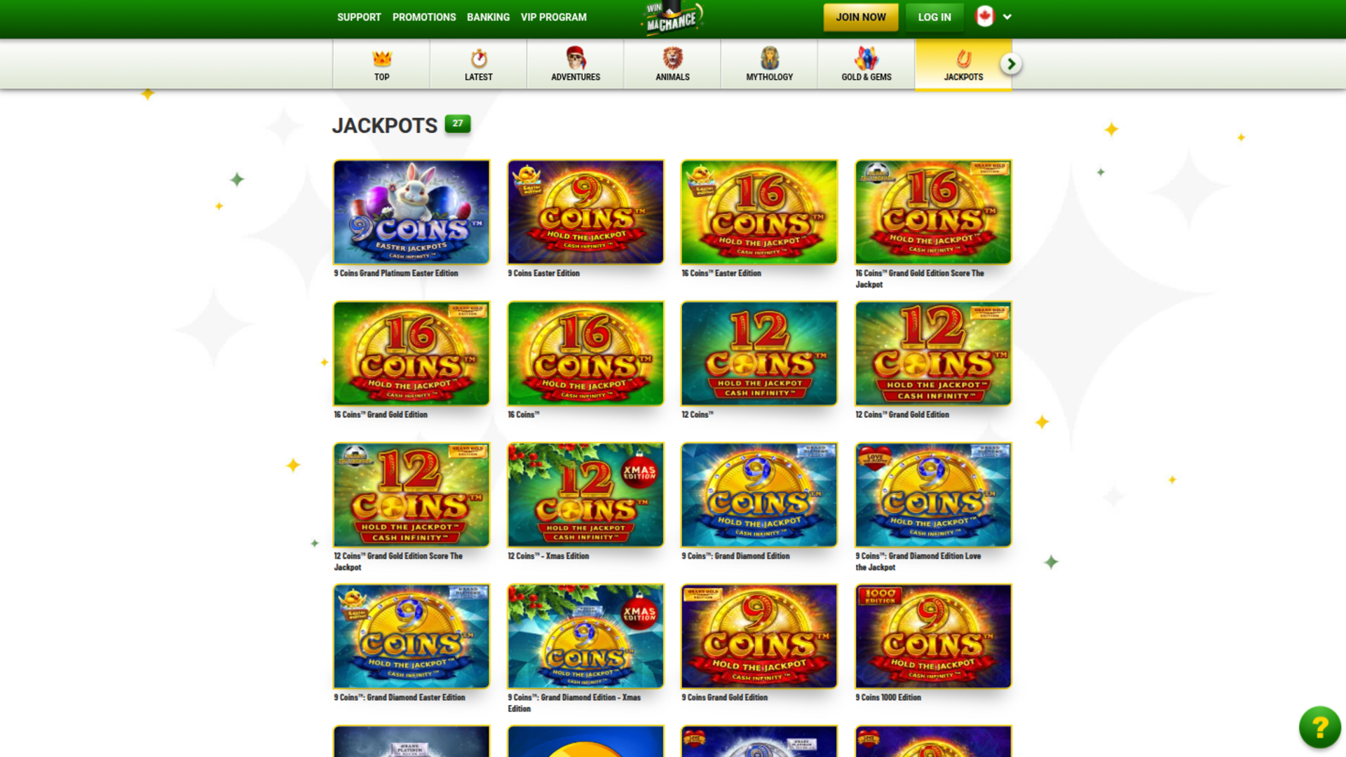 Win Machance Casino Desktop Jackpot