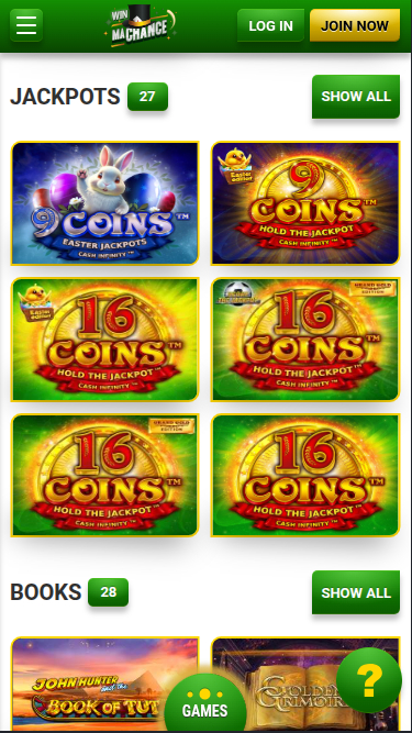 Win Machance Casino Mobile Jackpot