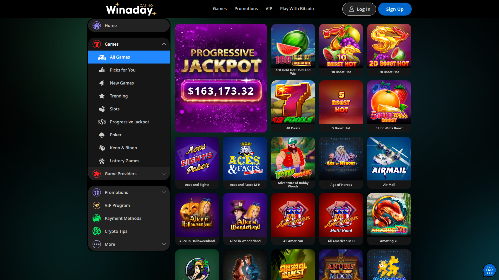 Winaday Casino Desktop Games