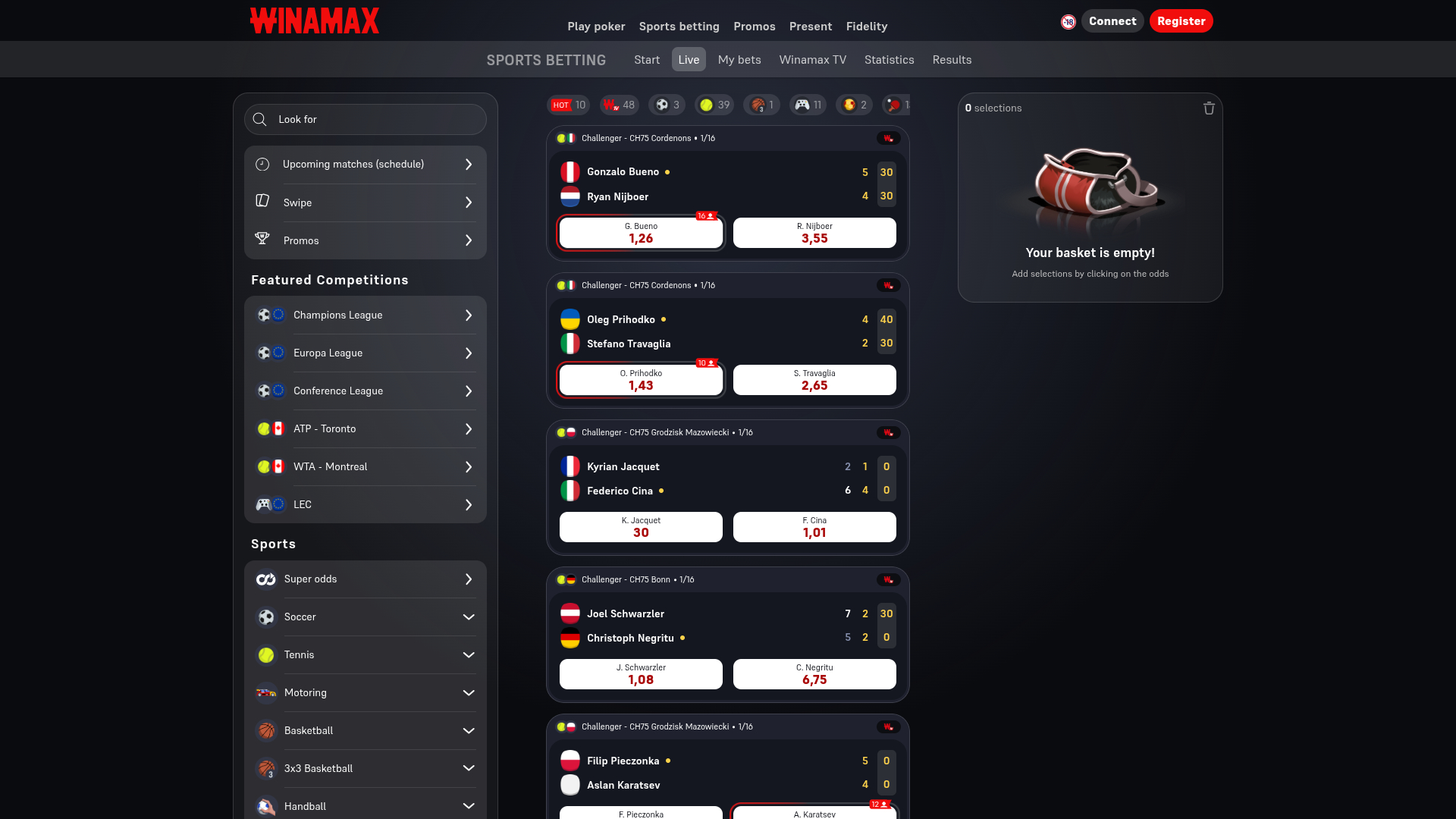 Winamax Desktop Sports