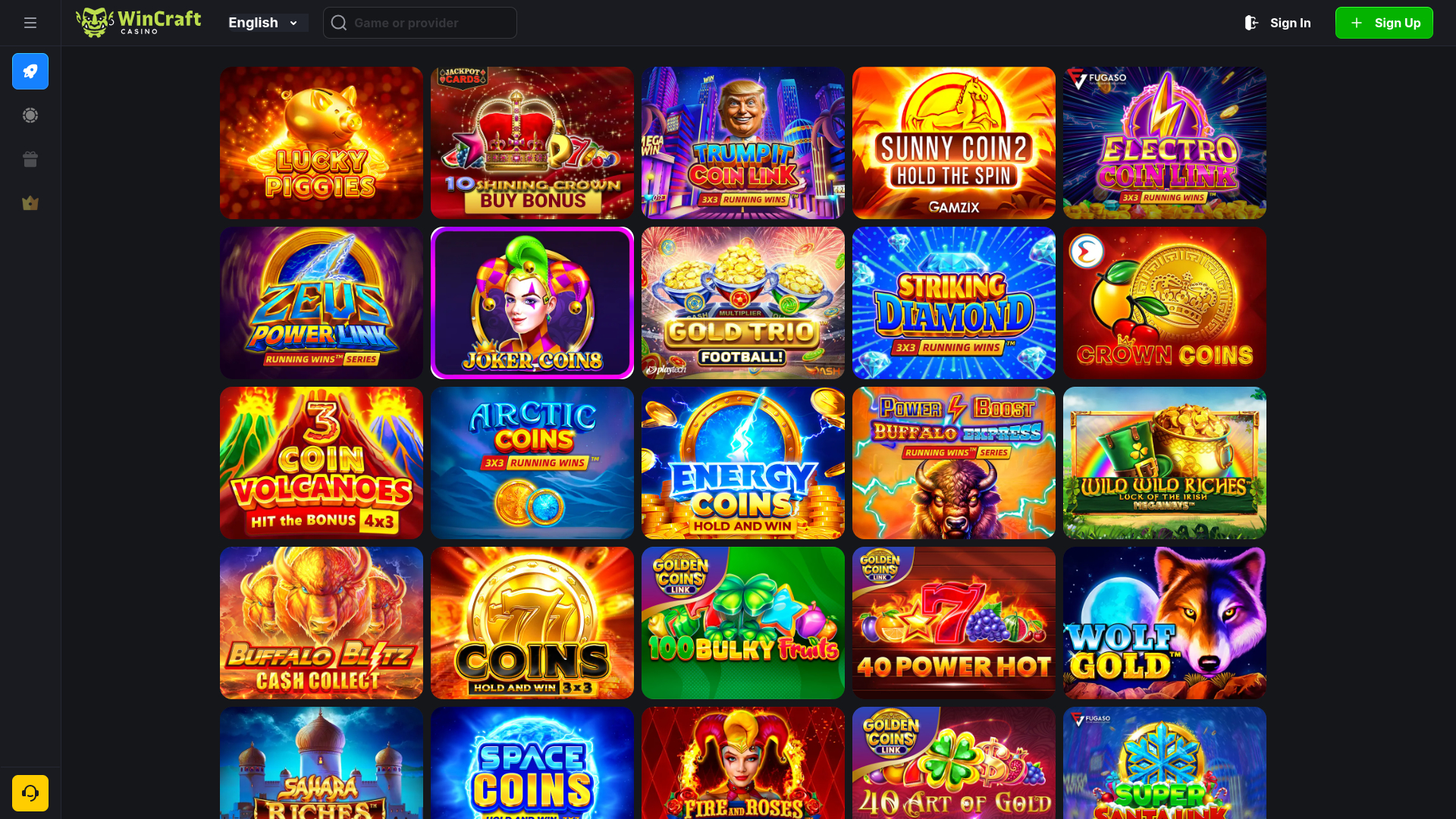 WinCraft Casino Desktop Jackpot