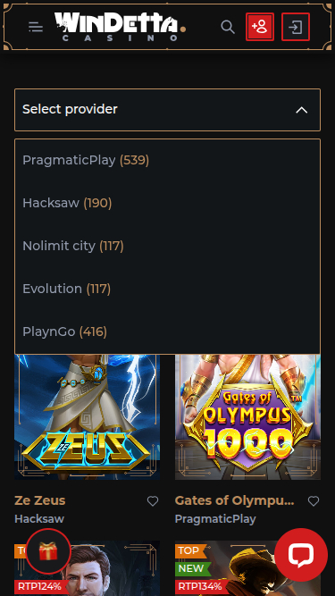 Windetta Casino Mobile Game Developers