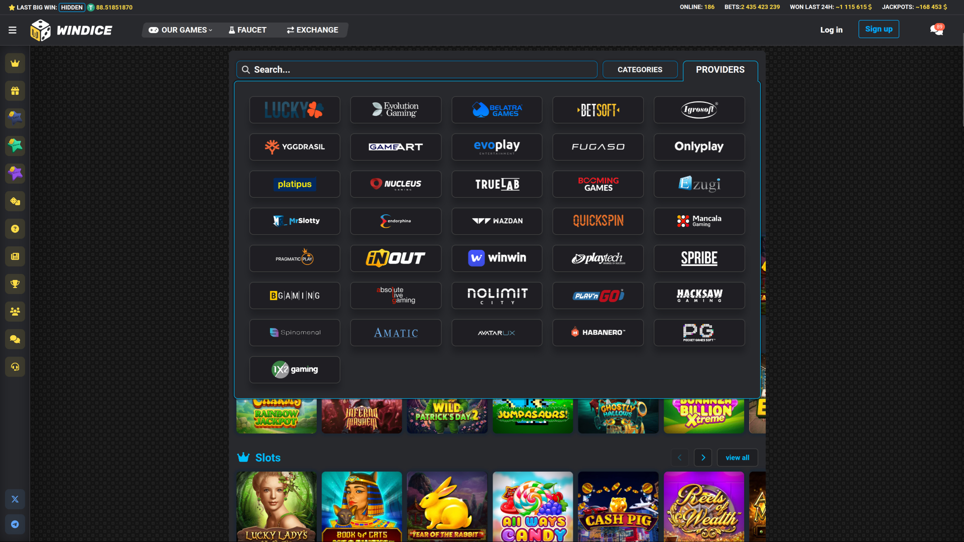 WinDice Casino Desktop Game Developers