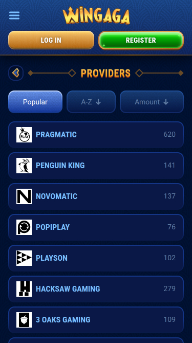 WinGaga Casino Mobile Game Developers