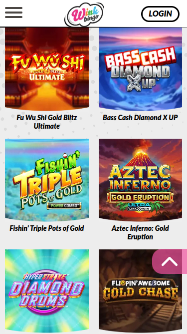 Wink Bingo Casino Mobile Games
