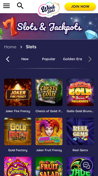 Wink Slots Casino Mobile Games