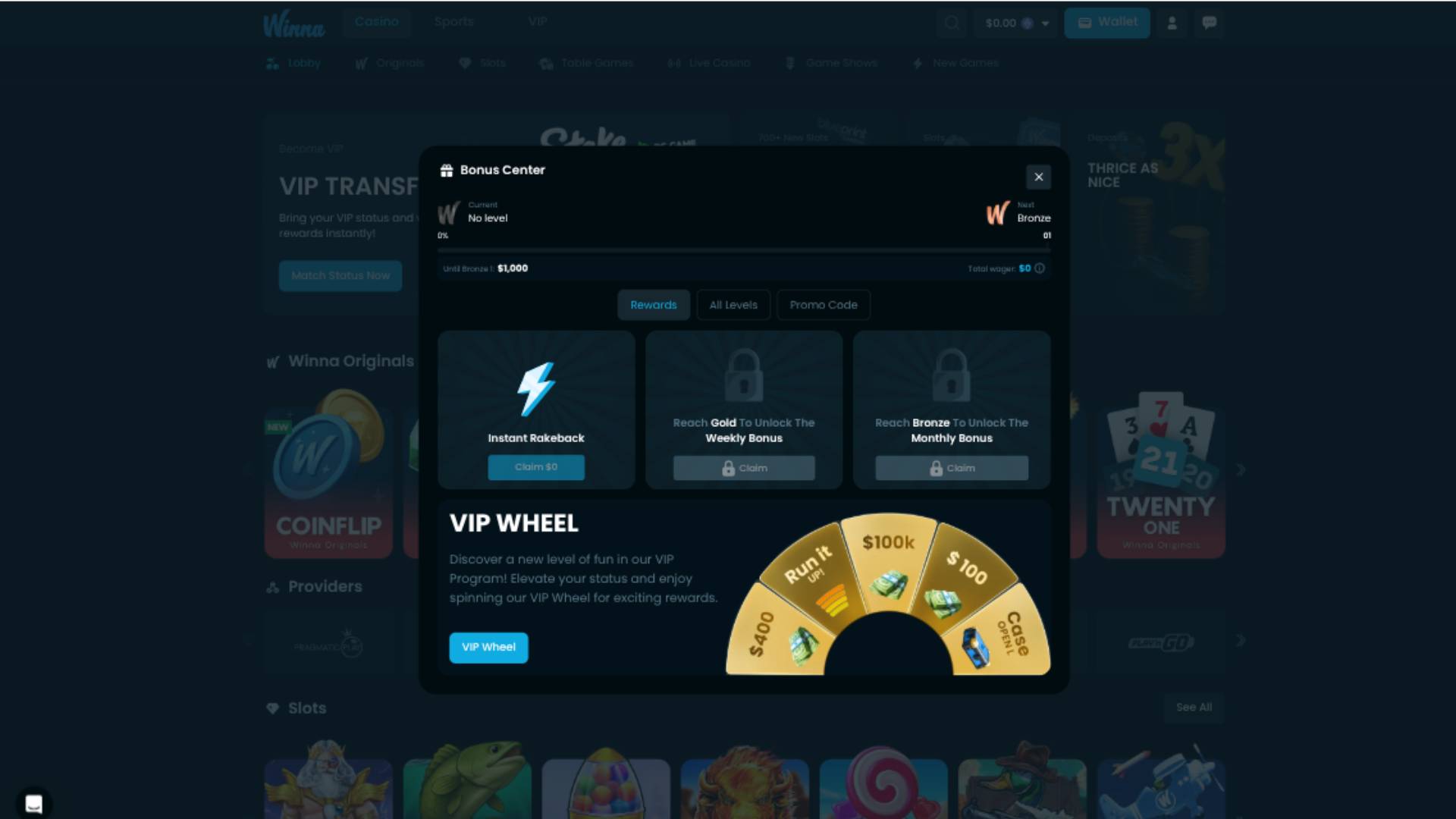 Winna Casino VIP Program