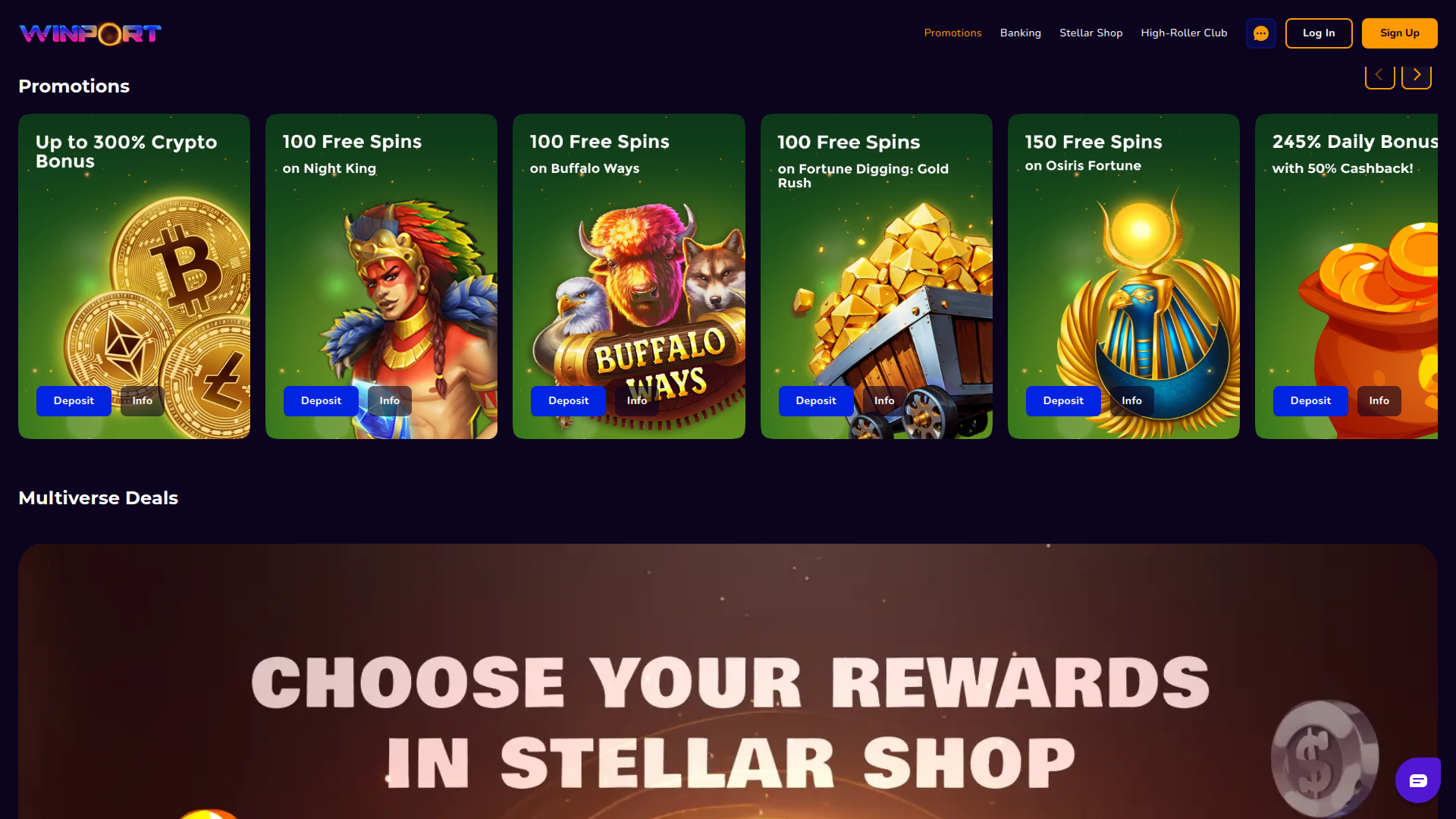 WinPort Casino Desktop Promotions